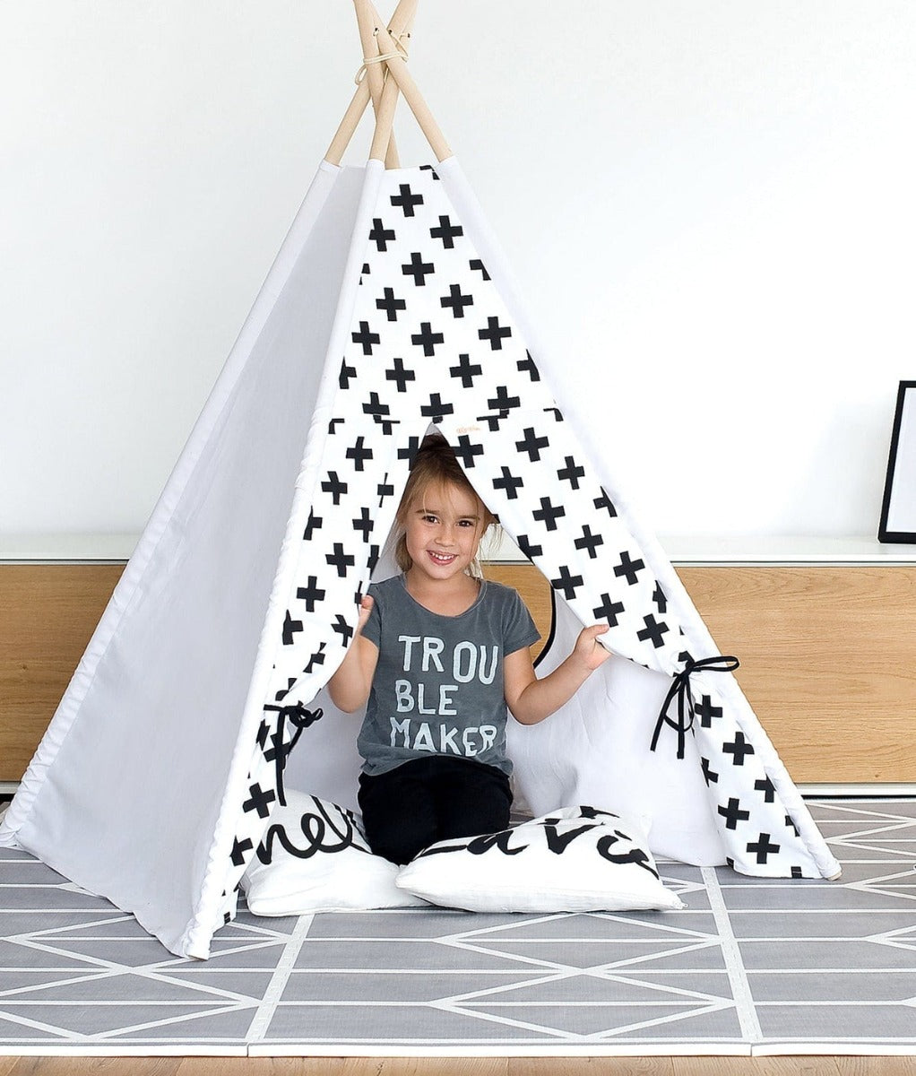 Toddlekind Prettier Playmat, 120 x 180cm - Nordic (Pebble)