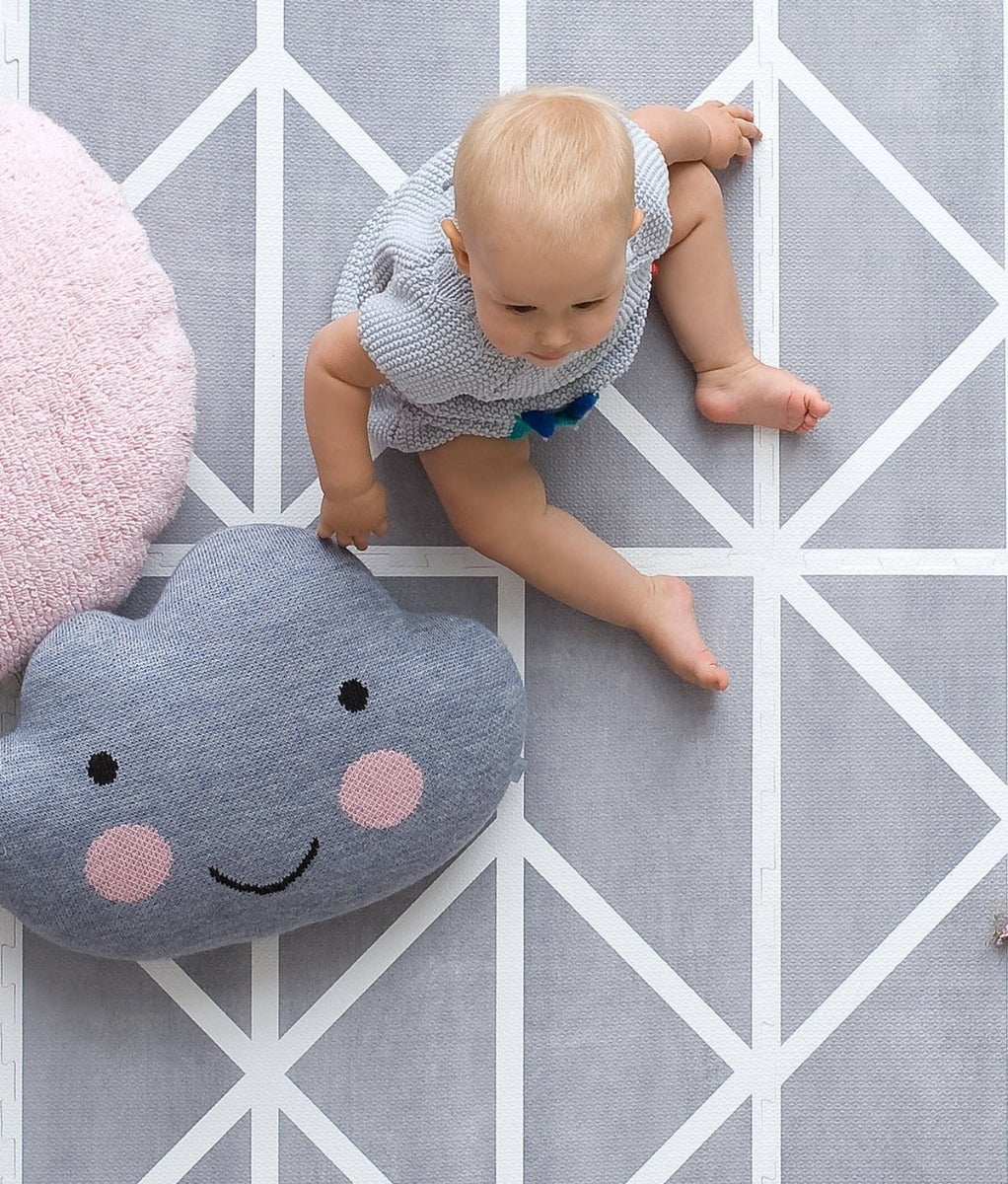 Toddlekind Prettier Playmat, 120 x 180cm - Nordic (Pebble)