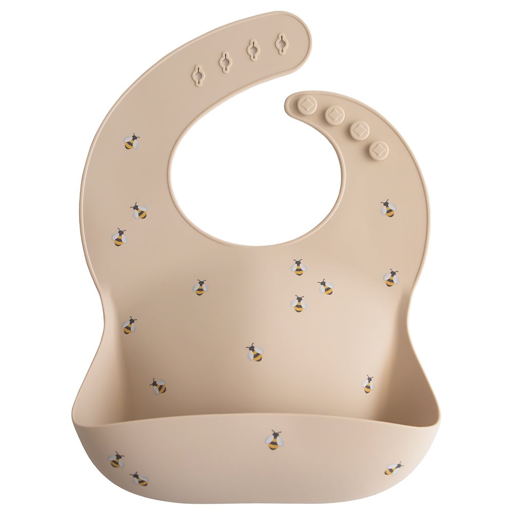 Mushie Silicone Baby Bib (40 designs) - Pupsik Singapore