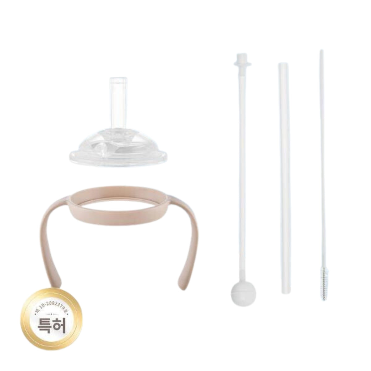 Moyuum 360-degree All-In-One Bottle Straw Set, 5pk (4 Colors) - Pupsik Singapore