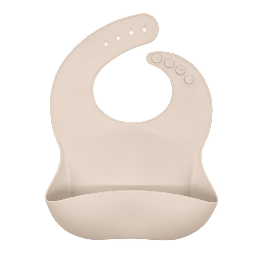 Biomom Silicone Plain Round Baby Bib (16 colors) - Pupsik Singapore