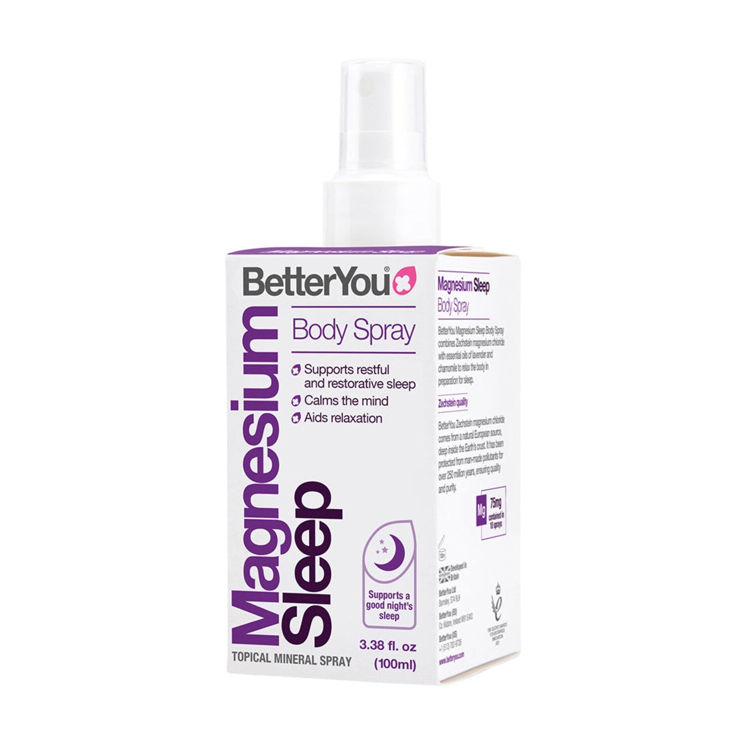 BetterYou Magnesium Sleep Body Spray 100ml packshot
