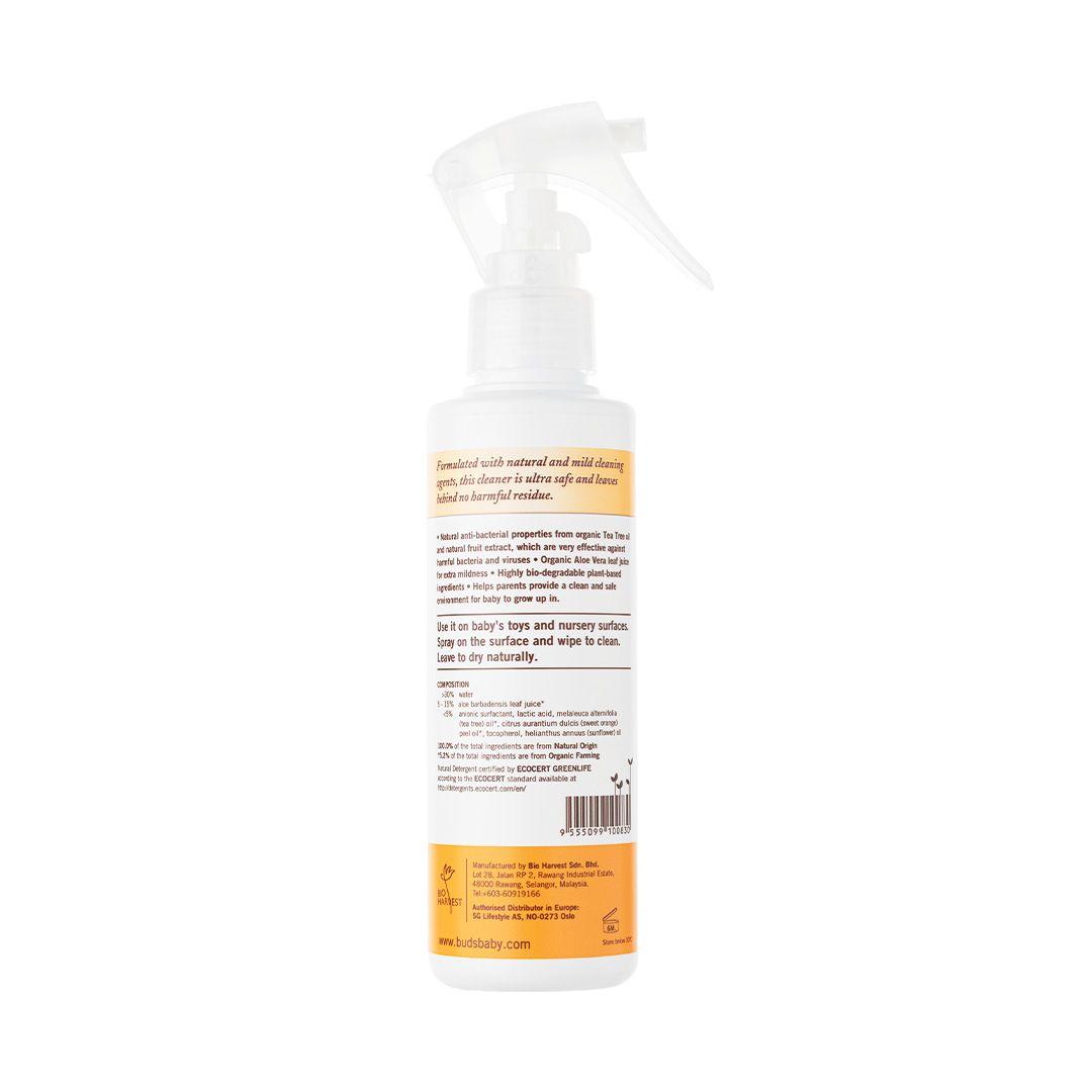 Buds Organics Baby Safe Anti-Bacteria Toy & Surface Sanitizer (Alcohol Free), 150ml (exp 02/28)