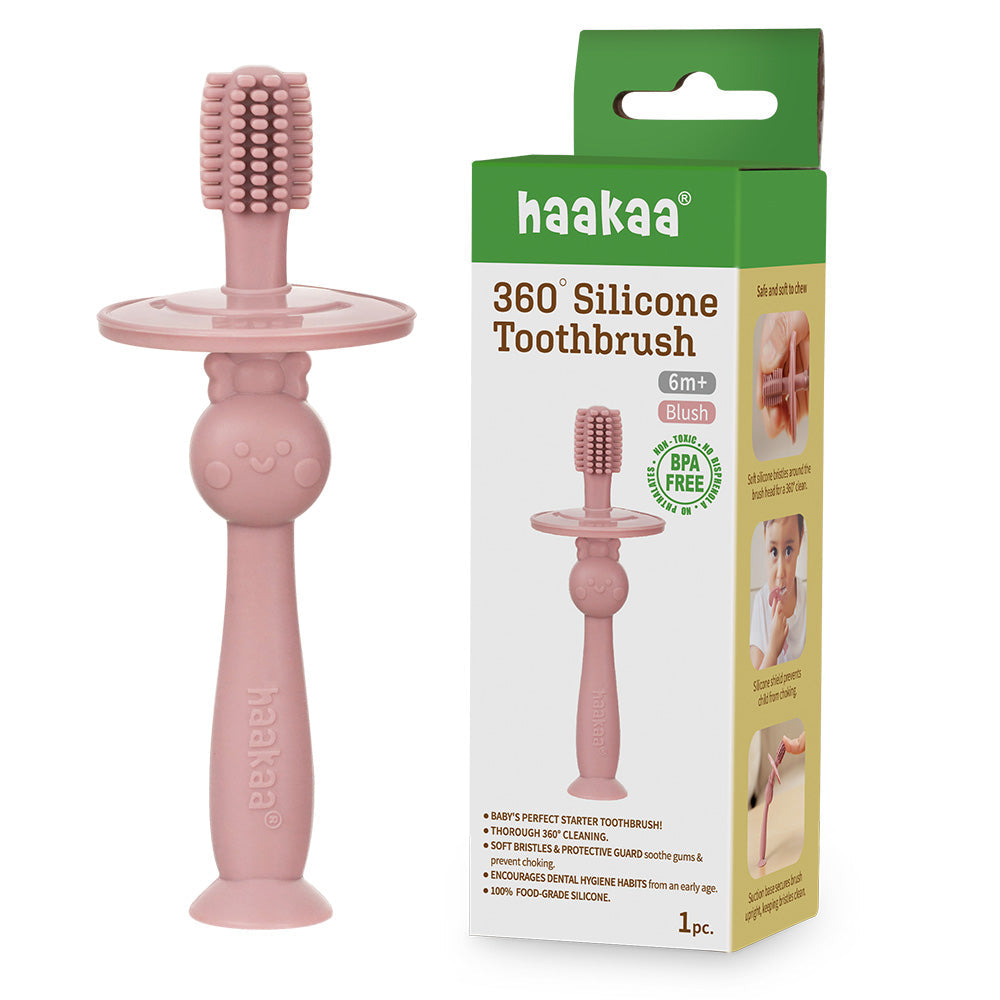 Haakaa 360 Silicone Baby Toothbrush (3 Colours)