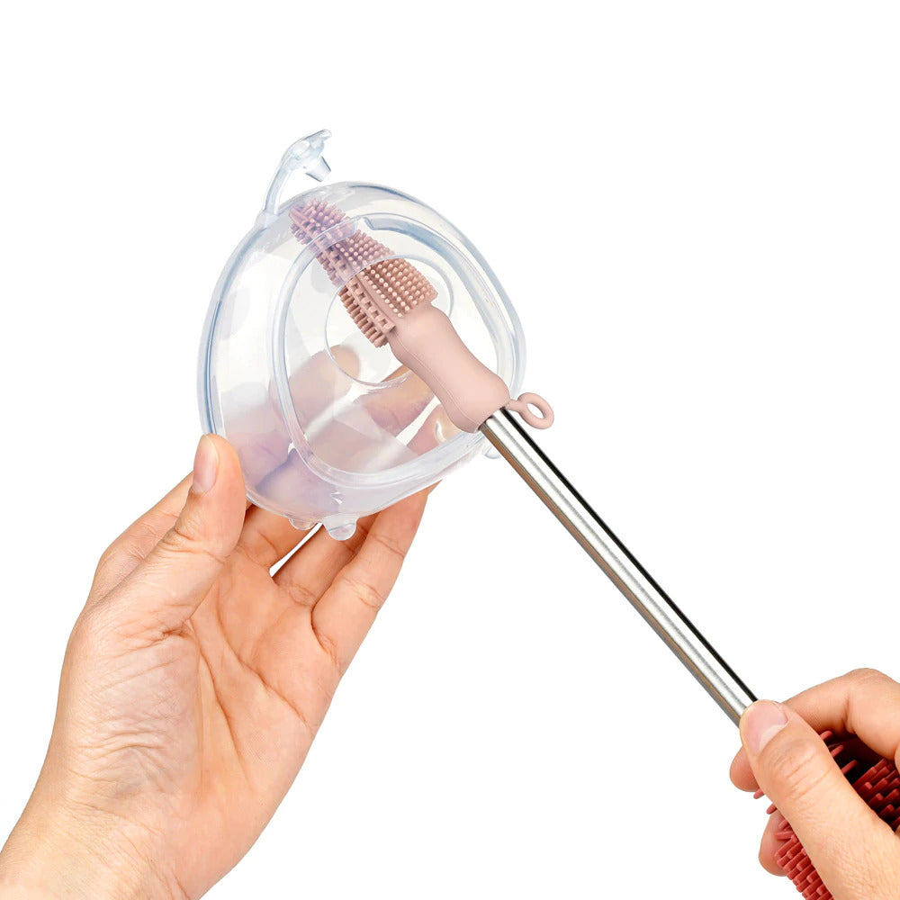 Haakaa Double-Ended Silicone Bottle Brush (2 Colors)
