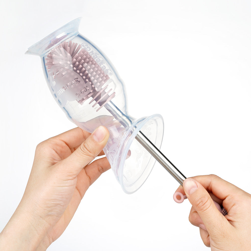 Haakaa Double-Ended Silicone Bottle Brush (2 Colors)