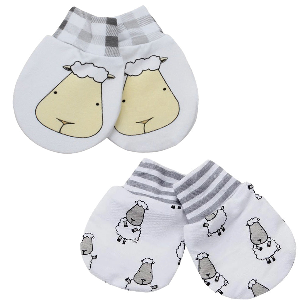 Baa Baa Sheepz Mittens (2 pairs) - 3 Designs - Pupsik Singapore