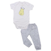 Baa Baa Sheepz Baby Bamboo Onesies & Pants - Big Face White/Big Sheep Grey