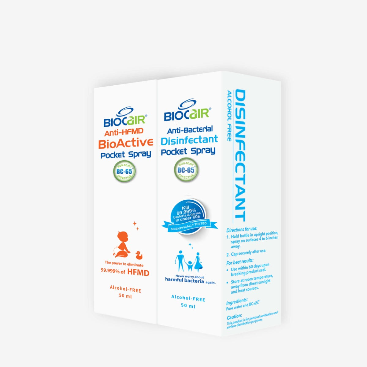 [Twin Bundle] BioCair Pocket Spray combo Twin Pack, 50ml - Exp 05/26