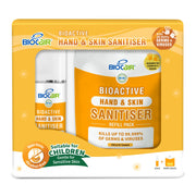 BioCair BioActive Hand & Skin Sanitiser Set, 50ml + 90ml Refill (Exp 06/26)