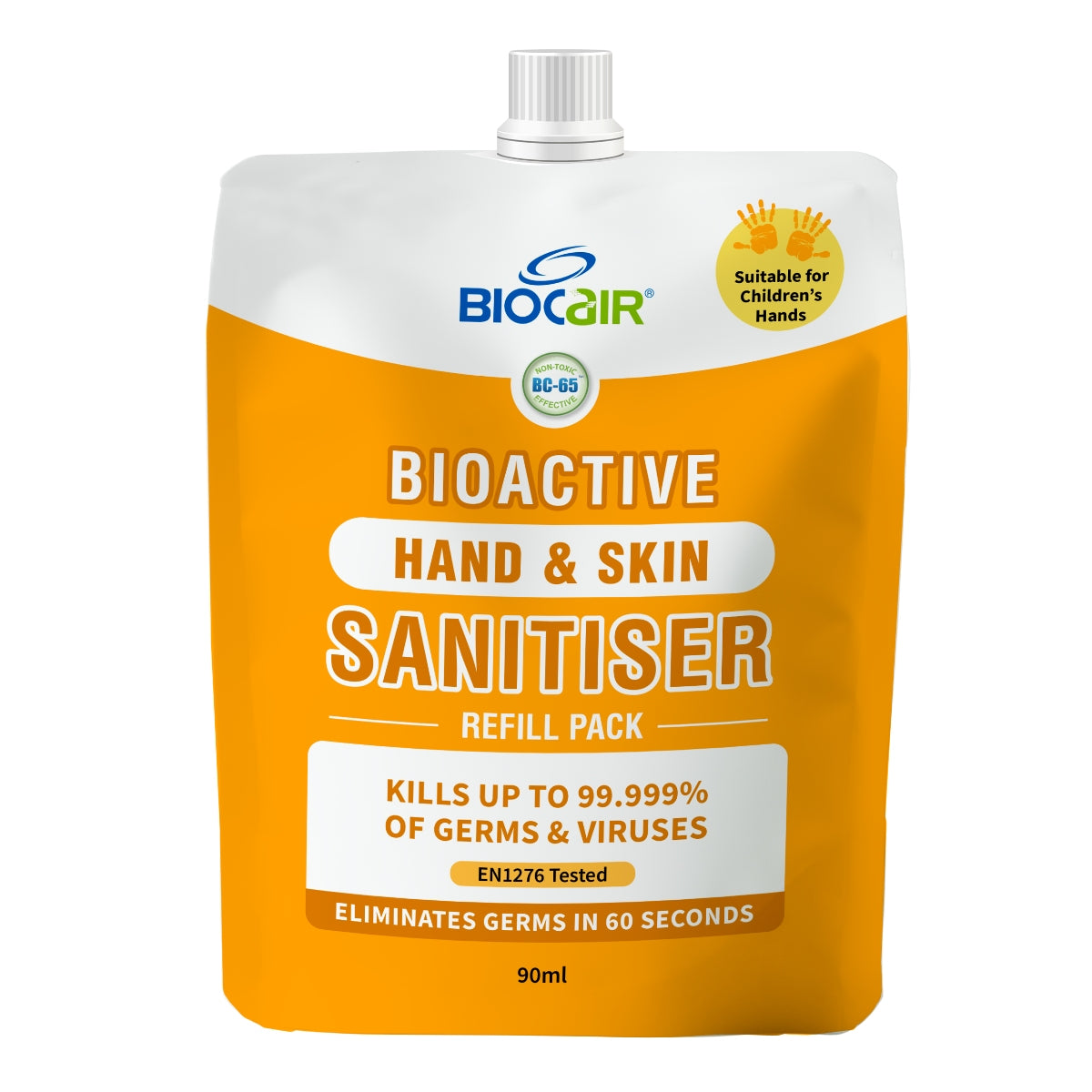 BioCair BioActive Hand & Skin Sanitiser Set, 50ml + 90ml Refill (Exp 06/26)