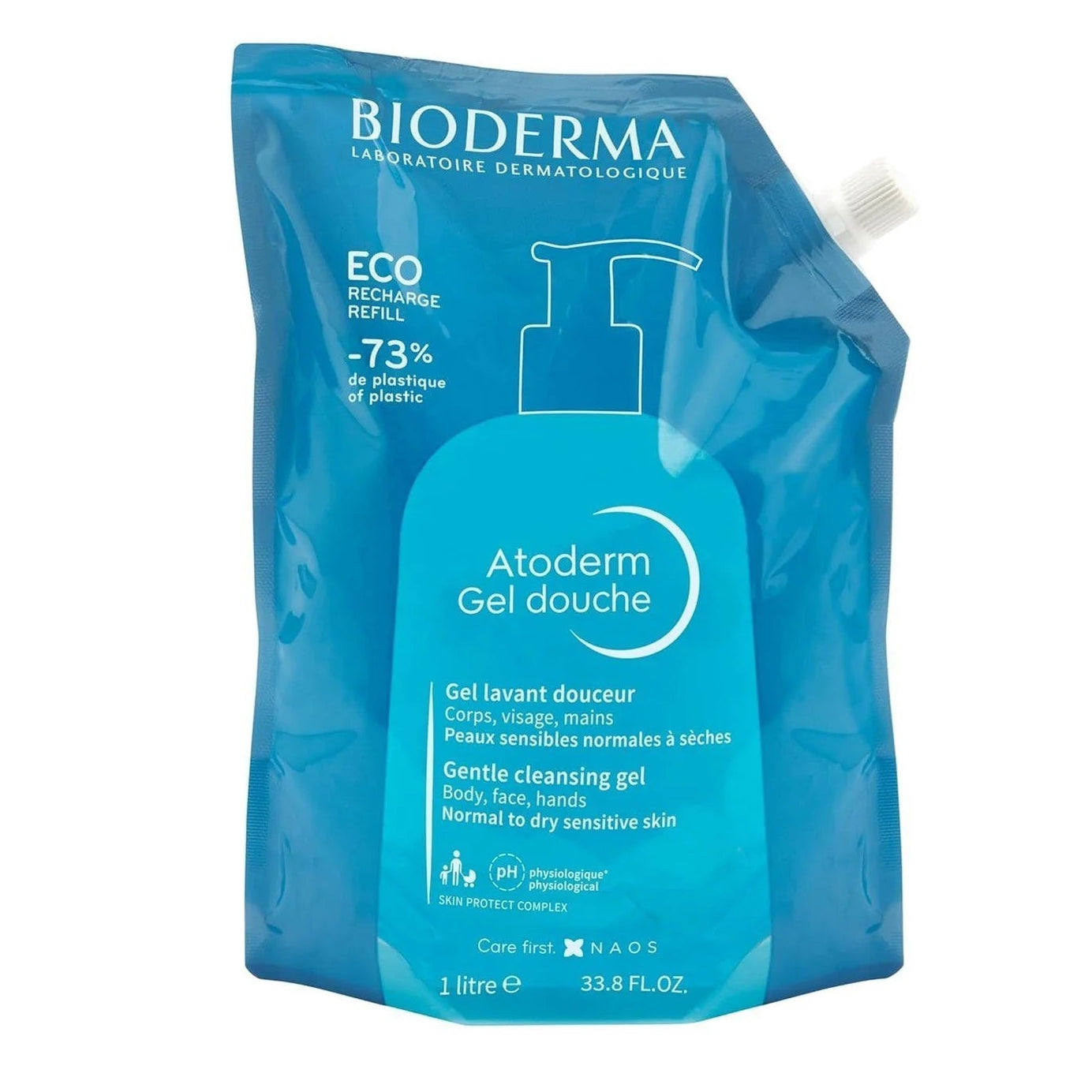 Bioderma Atoderm Gentle Cleansing Gel, 1L (Bottle/Refill)