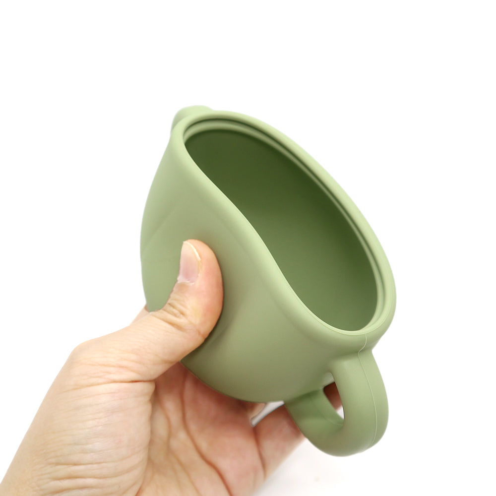 Biomom My First Learning Silicone Straw Cup, 200ml (2 Colors)