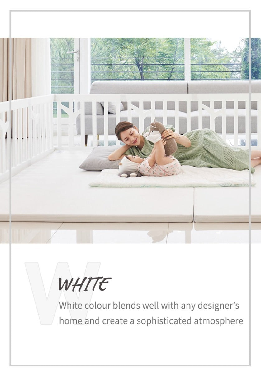IFAM Birch Baby Play Yard w/ Door Set, 12pcs (207 x 147cm) - White