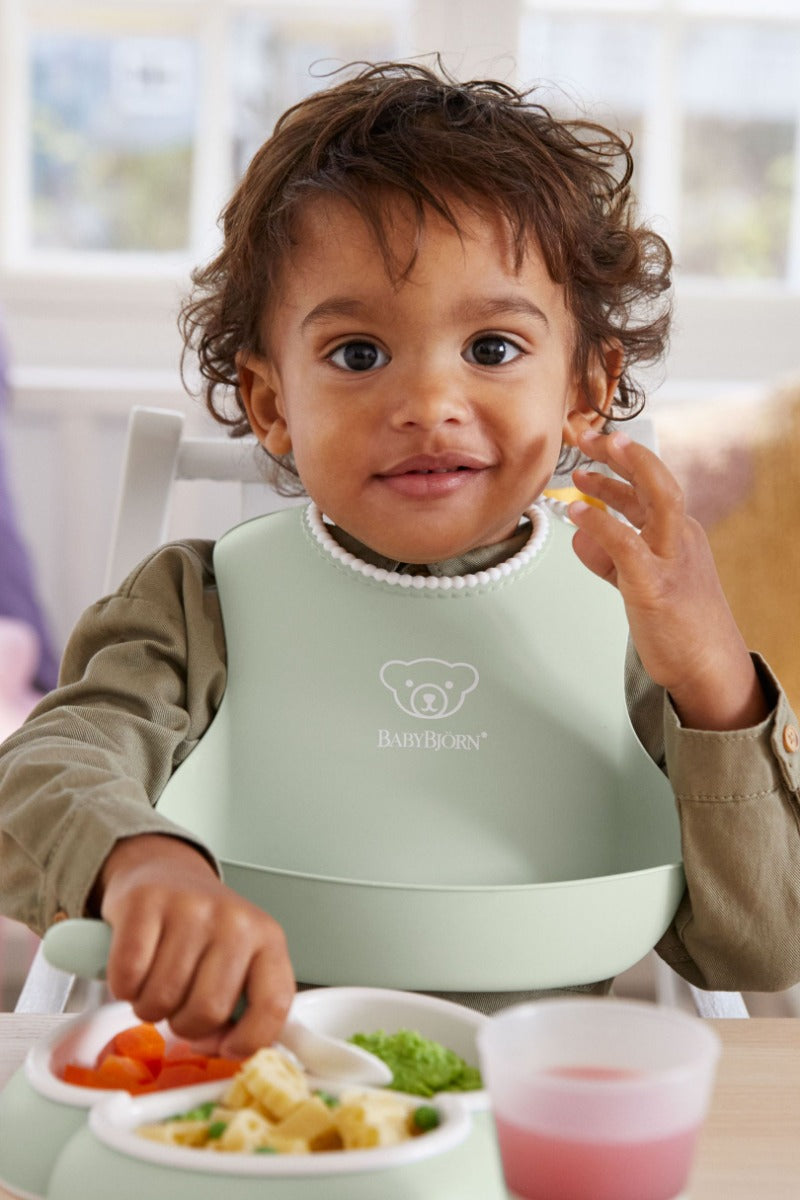 Baby Bjorn (Larger) Baby Bib, 2pk (5 Colours) - Made in Sweden - Pupsik Singapore