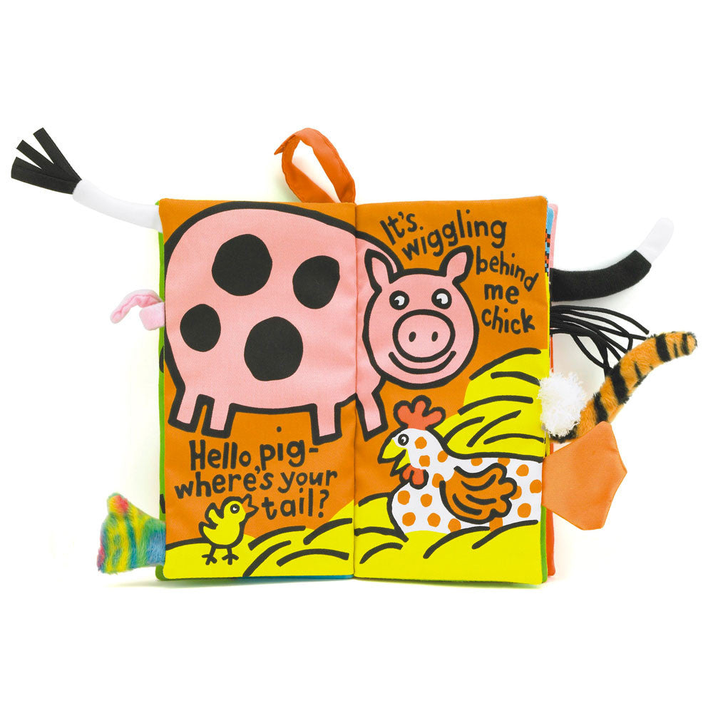 Jellycat Tails Cloth Book - Farm Tails