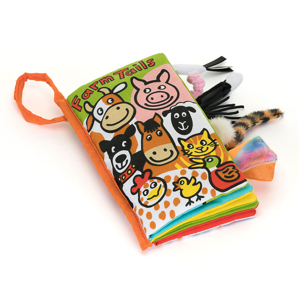 Jellycat Tails Cloth Book - Farm Tails