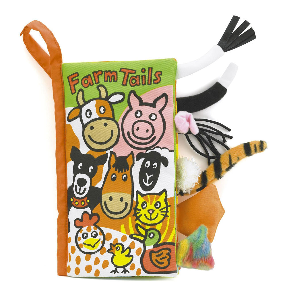 Jellycat Tails Cloth Book - Farm Tails