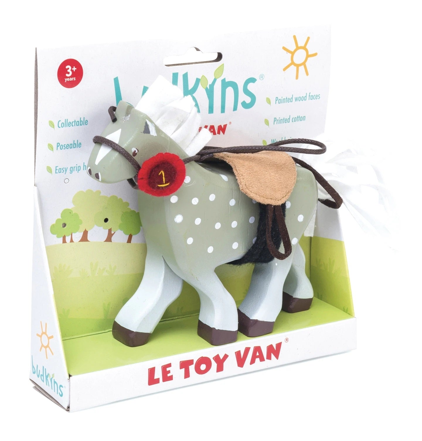 Le Toy Van Grey Wooden Riding Horse
