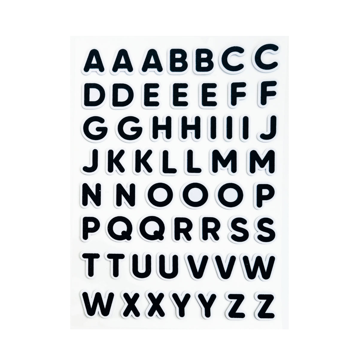 Pupsik Alphabet Sticker - Black