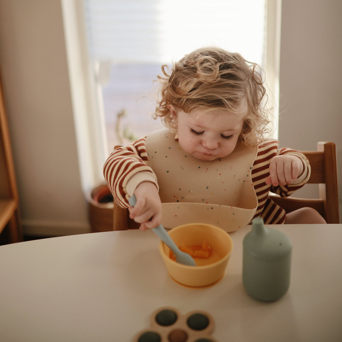 Mushie Silicone Feeding Baby Spoons (2pk) (9 Colours) - Pupsik Singapore