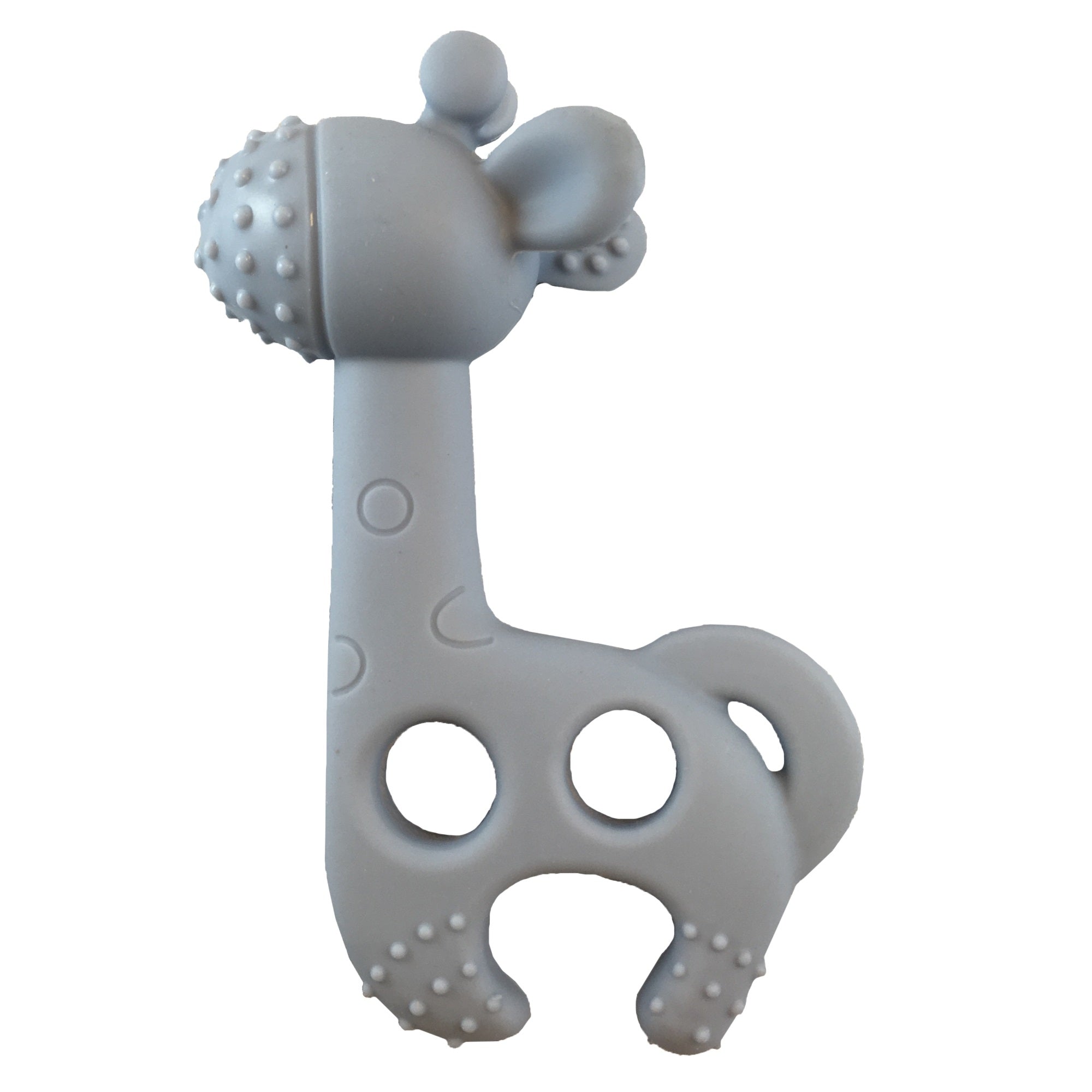 Diaper Champ Bite Me Raff Teether - Blue Grey