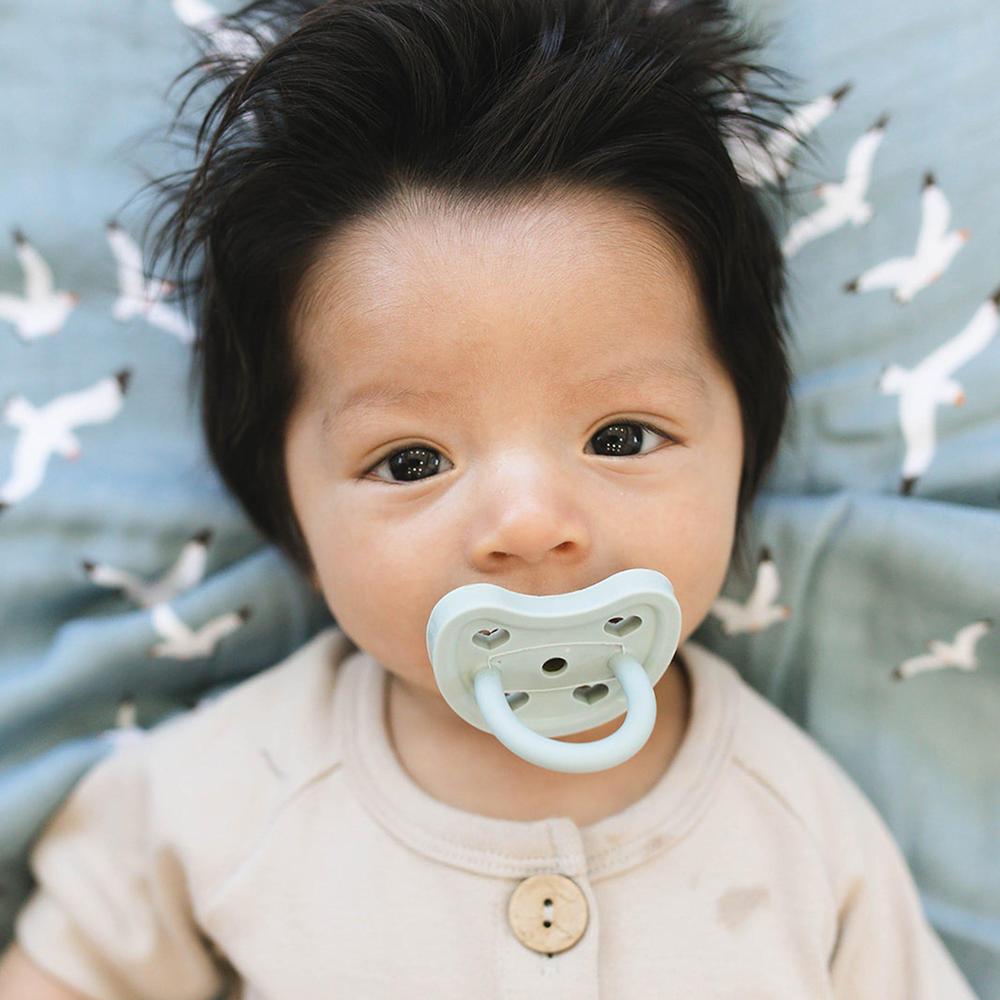Bebe Au Lait Natural Rubber Pacifiers 2pk, 3-36M, (4 Colours) - Pupsik Singapore