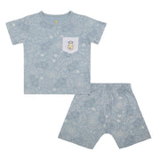Baa Baa Sheepz Short Sleeve T-Shirt & Shorts - Baa Baa in the Universe Blue (4 Sizes)