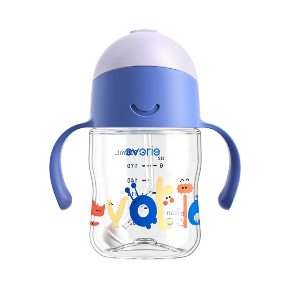 Evorie Tritan Gravity Straw Sippy Cup Water Bottle (200ml) (12 Colours) - Pupsik Singapore