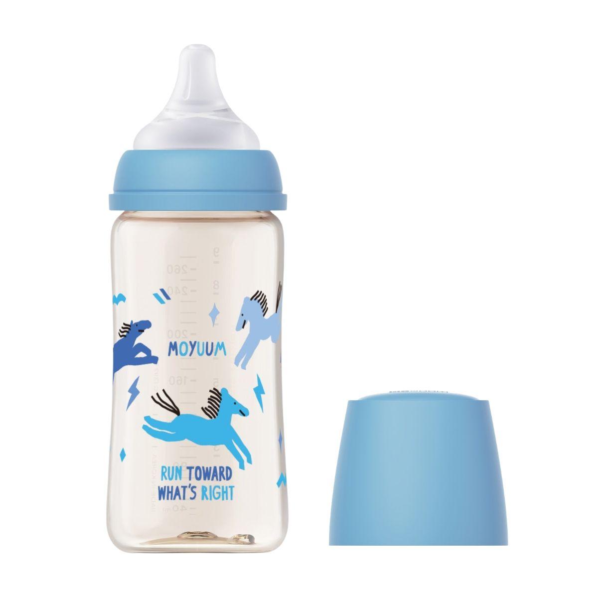 Moyuum 3rd Gen PPSU Gen All-in-One Feeding Bottle, 80/170/270/330ml (11 Designs) - Pupsik Singapore