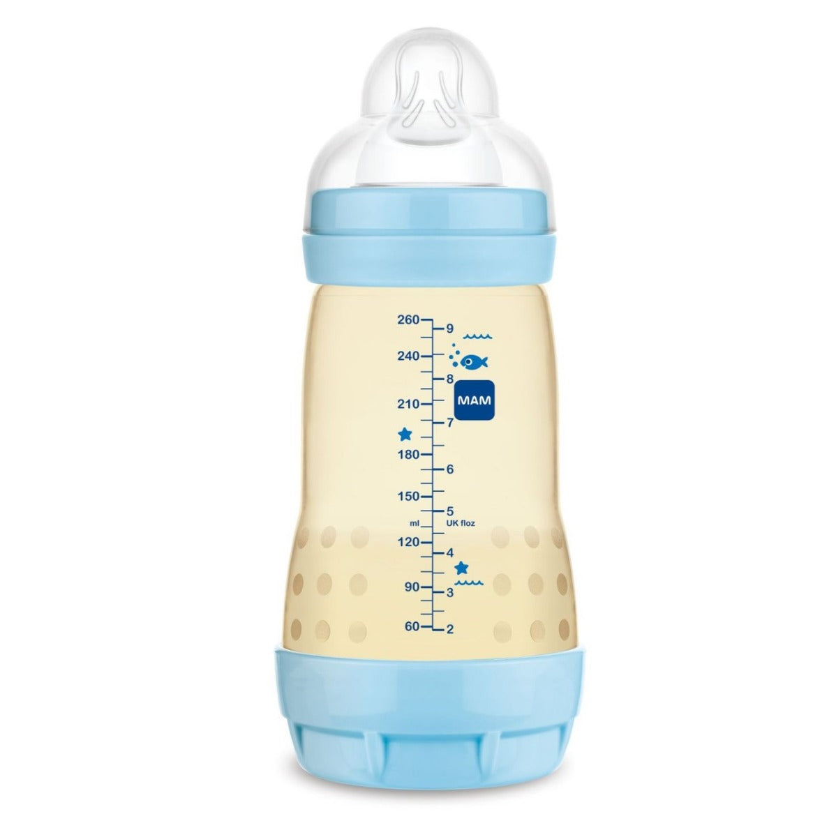 MAM Easy Start Anti-Colic Premium PPSU Milk Bottle, 260ml (3 Assorted Colours) - Pupsik Singapore