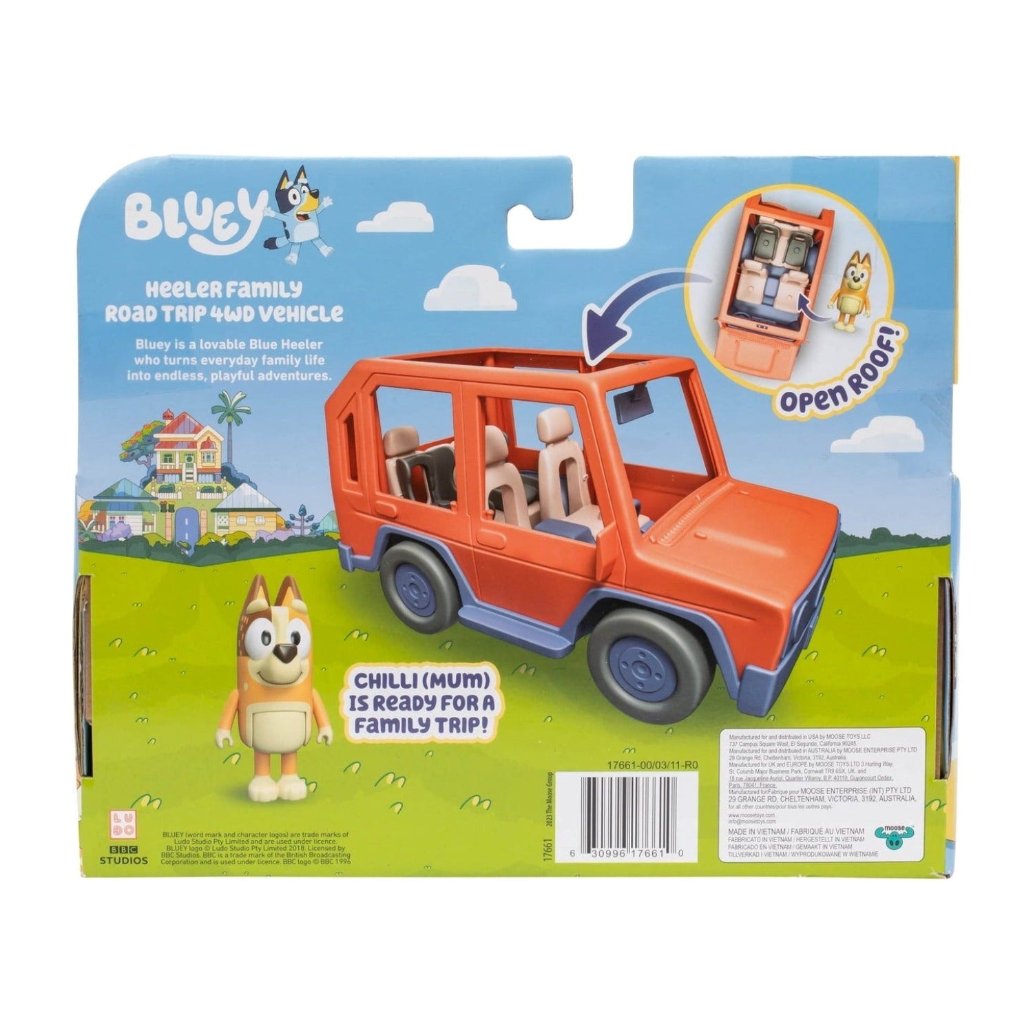 Bluey Heeler Family Road Trip 4WD Vehicle