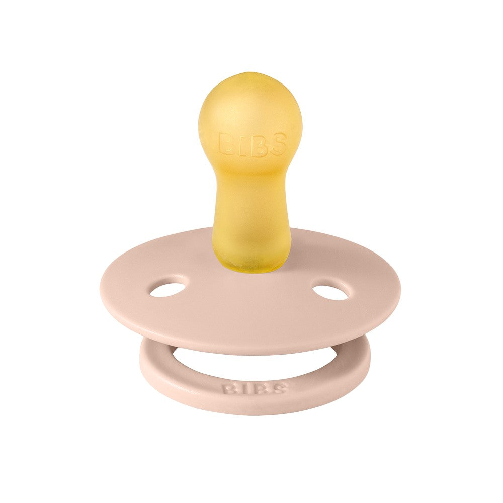 Bibs Round Colour Pacifier (2pk) - Blush - Made in Denmark/EU