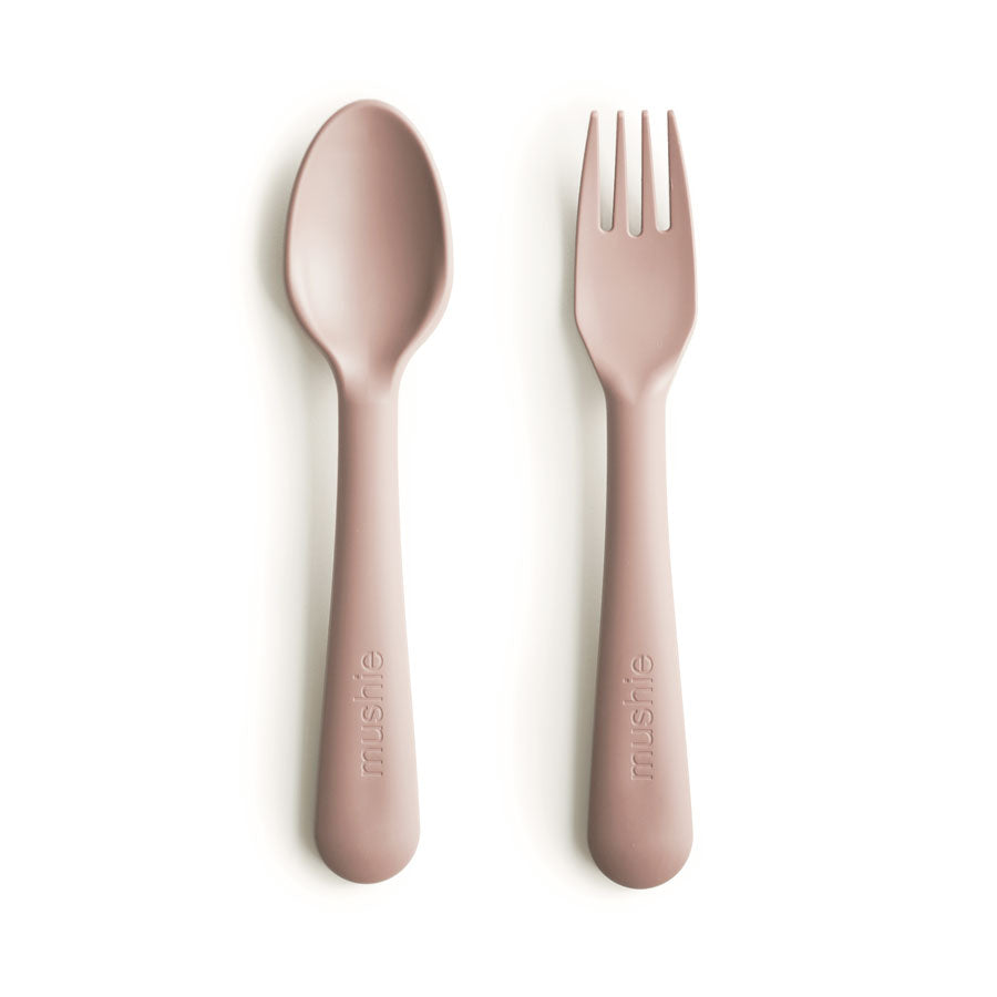 Mushie Baby Fork and Spoon Set (12 Colors) - Pupsik Singapore