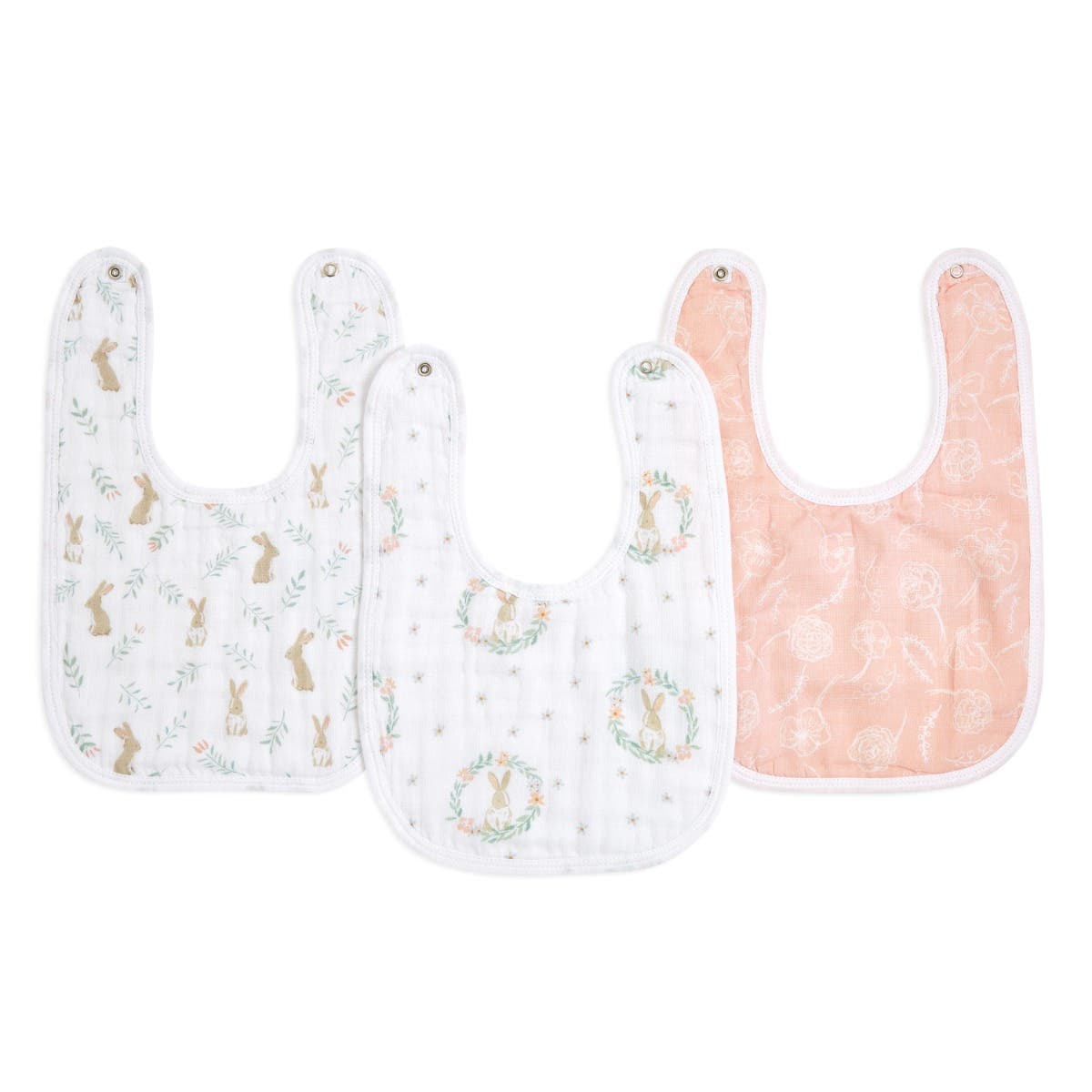 Aden Anais Essentials Snap Bib, 3pk (10 Designs) - Pupsik Singapore