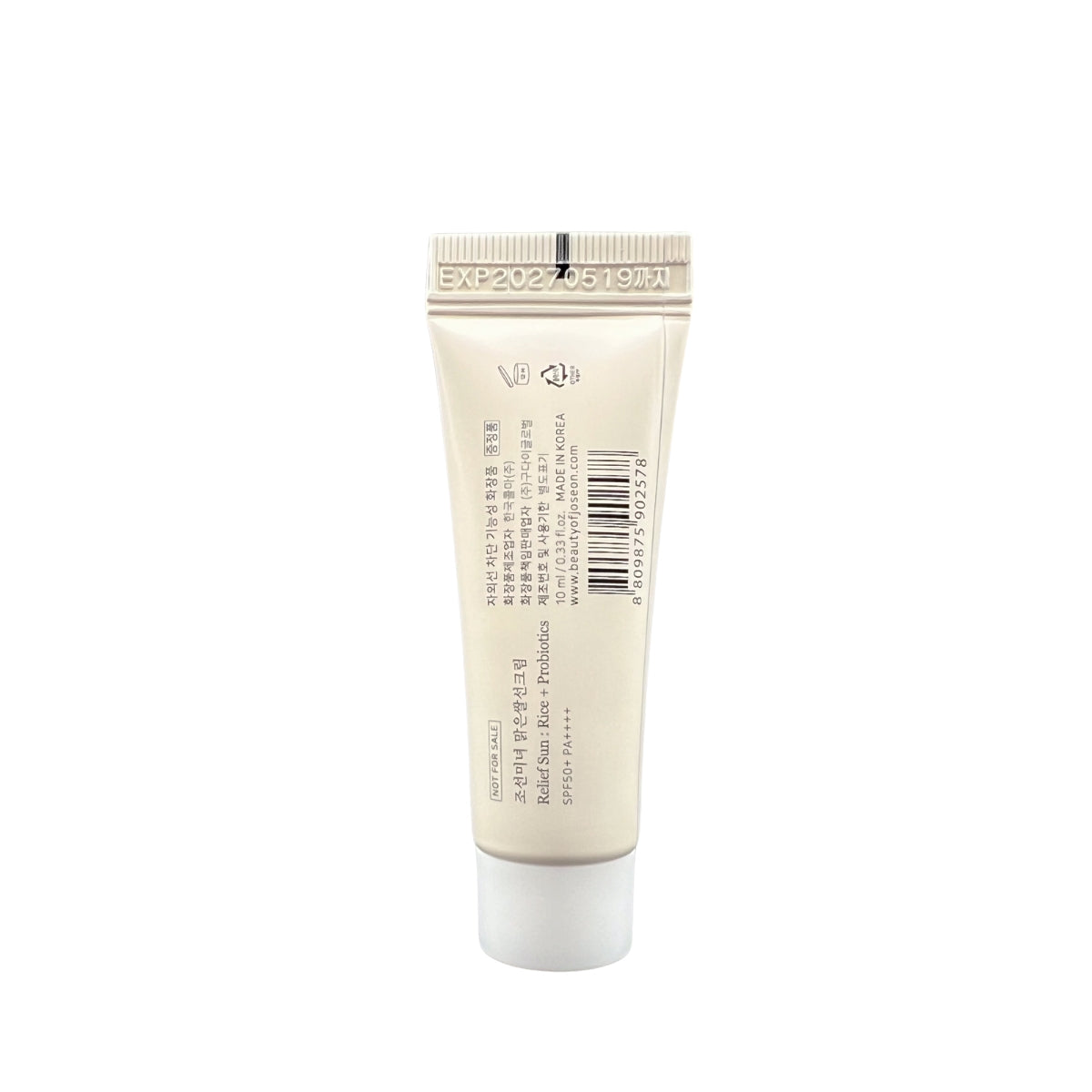 Beauty of Joseon Relief Sun: Rice + Probiotics SPF50+ PA++++, 10ml (Exp 05/27)