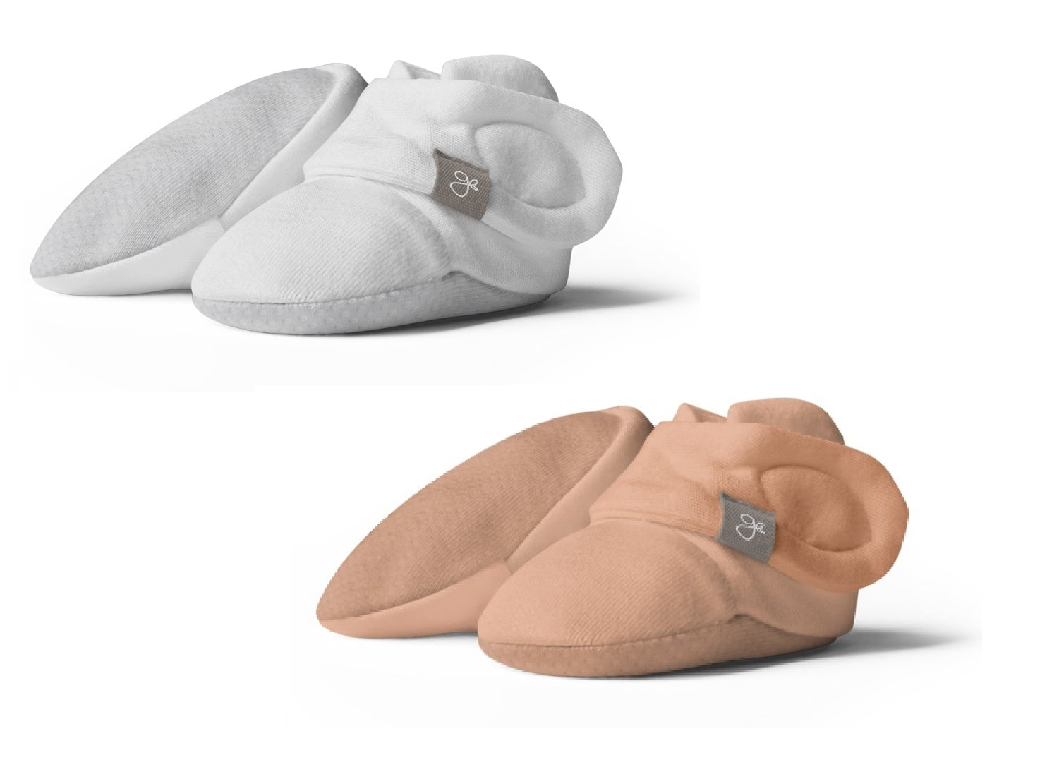 Goumiboots Bamboo & Organic Cotton Booties - Desert Mist + Prickly Pear (2pk)