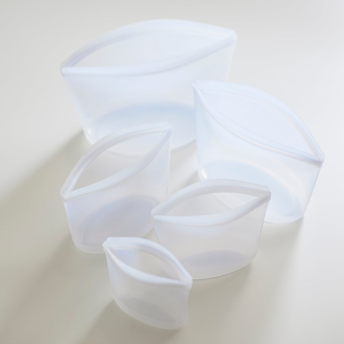 Stasher Reusable Silicone 1-Cup Bowl, 8 fl oz - Clear