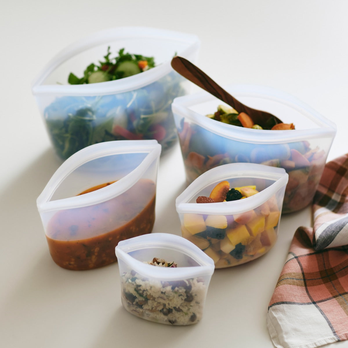 Stasher Reusable Silicone 1-Cup Bowl, 8 fl oz - Clear