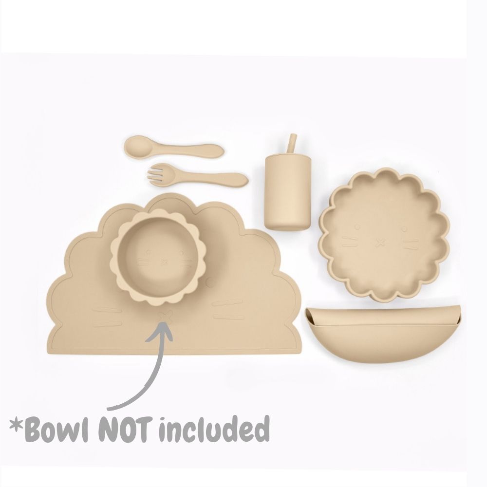 Biomom Silicone Feeding Set, Lion (5 Colors) - Pupsik Singapore