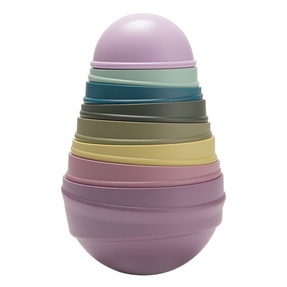 Bibs Wobbly Tower Stacking Toy (2 Colors) - Made in Denmark/EU