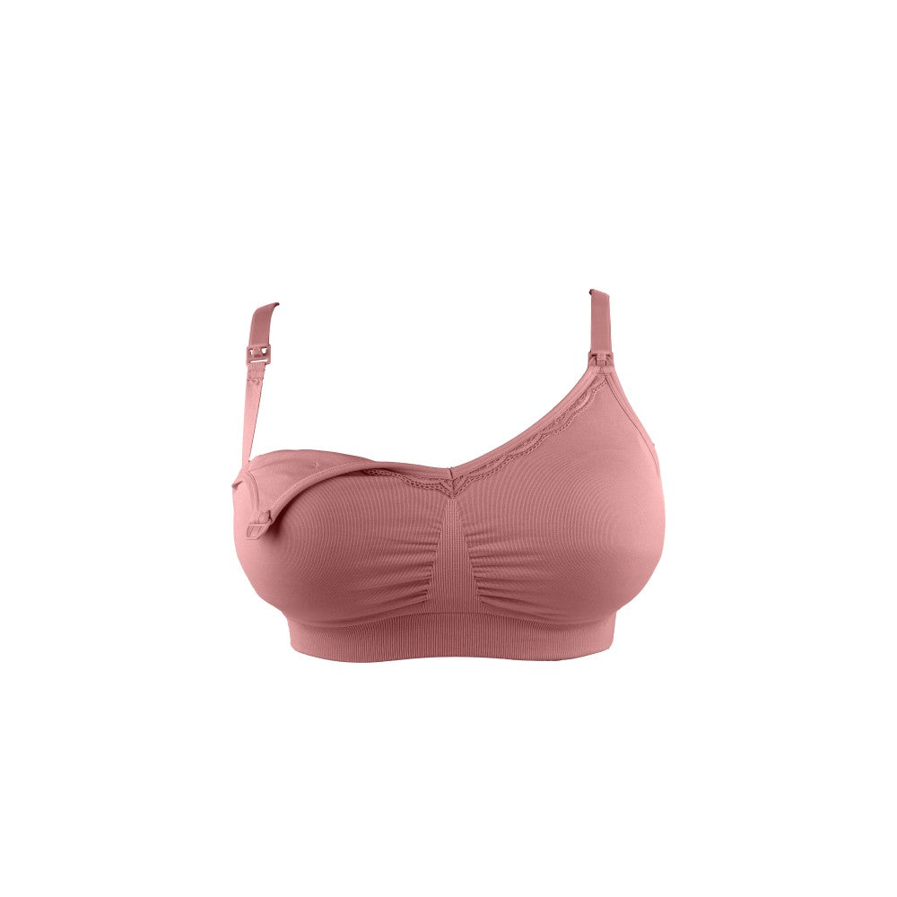 Bravado Essential Stretch Nursing Bra w/ Lace - Rose Clay (2 Sizes)