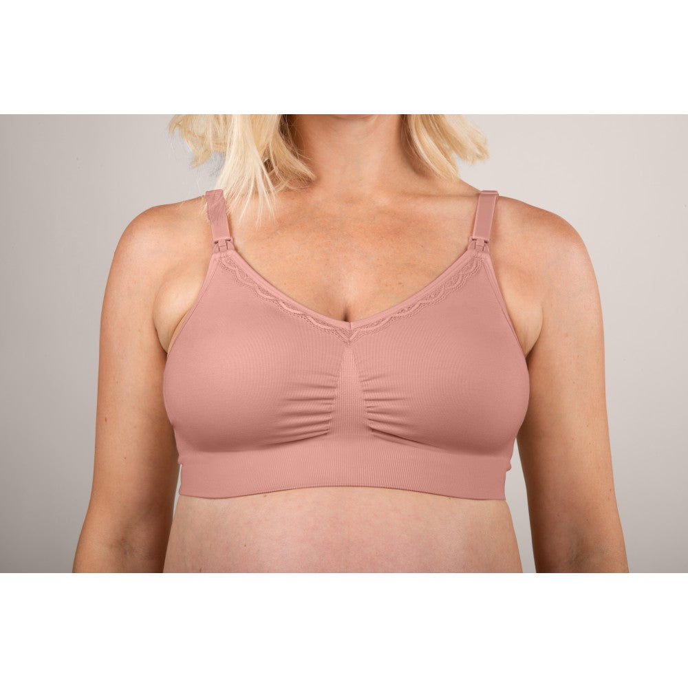 Bravado Essential Stretch Nursing Bra w/ Lace - Rose Clay (2 Sizes)