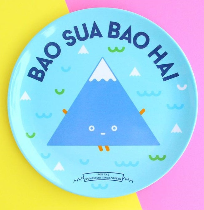 The Little Drom Store Melamine Plate (8 inch) (25 Designs) - Pupsik Singapore