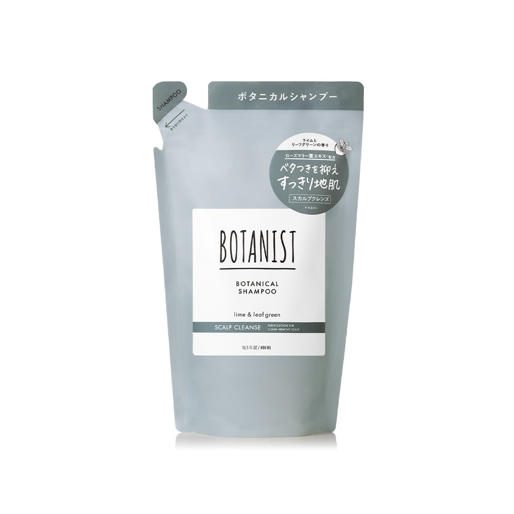 Botanist Botanical Shampoo - Scalp Cleanse Lime & Leaf Green (400ml Refill Bag)