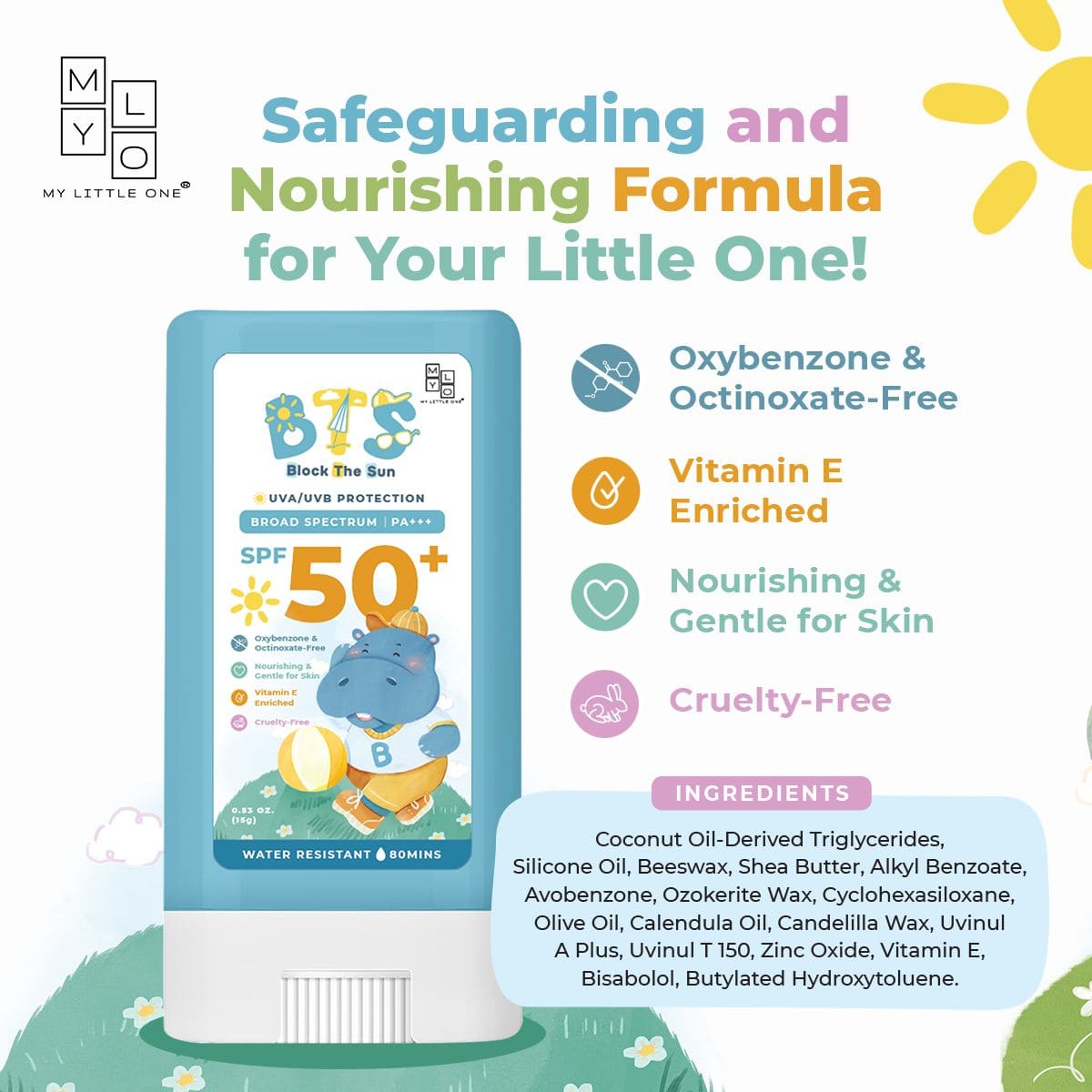 MyLO BTS Sunscreen Stick, 15g (Exp 09/27)