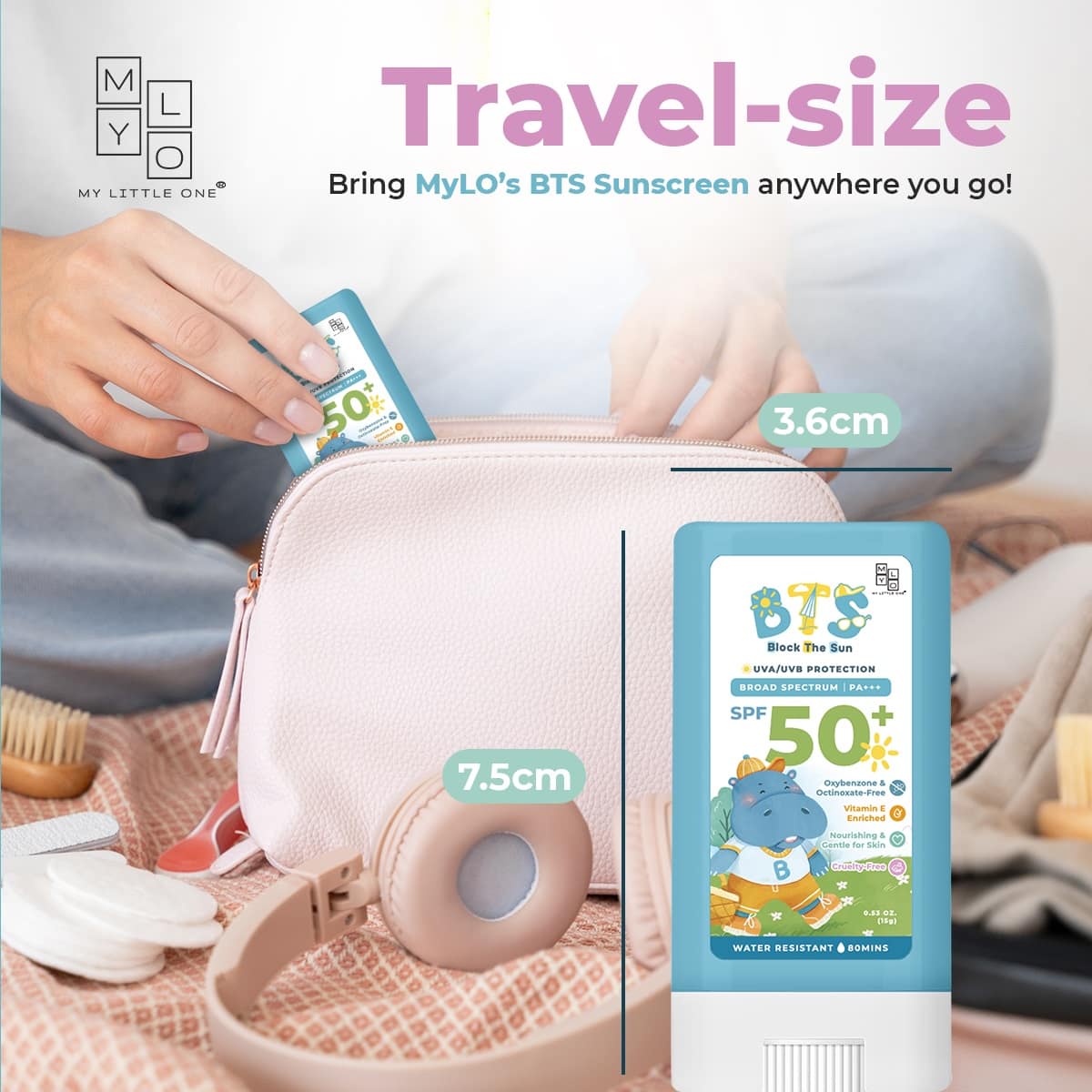 MyLO BTS Sunscreen Stick, 15g (Exp 09/27)