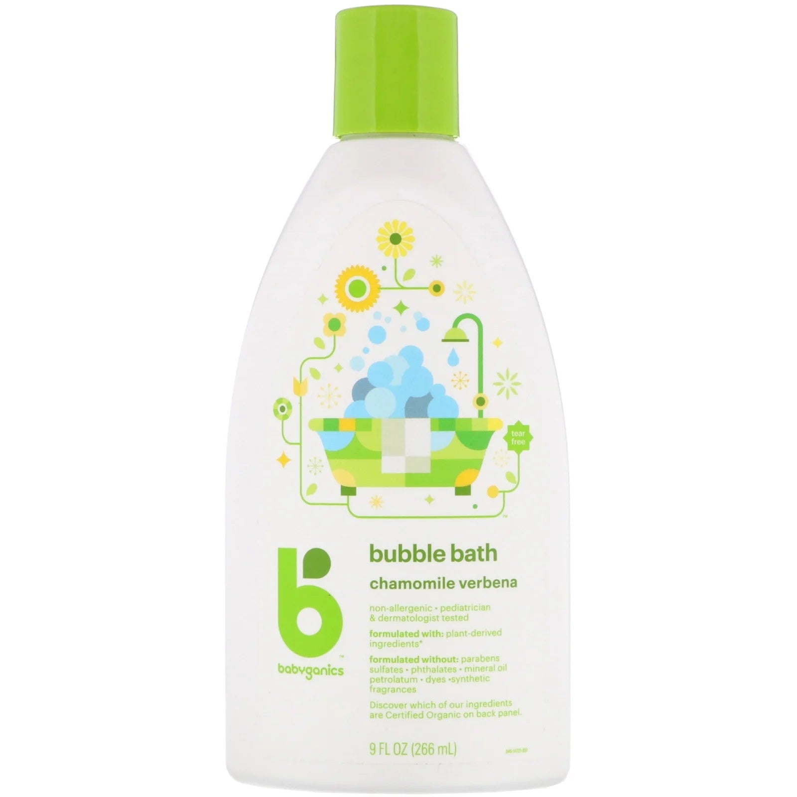 Babyganics Chamomile Bubble Bath, 266ml (Exp 11/26)