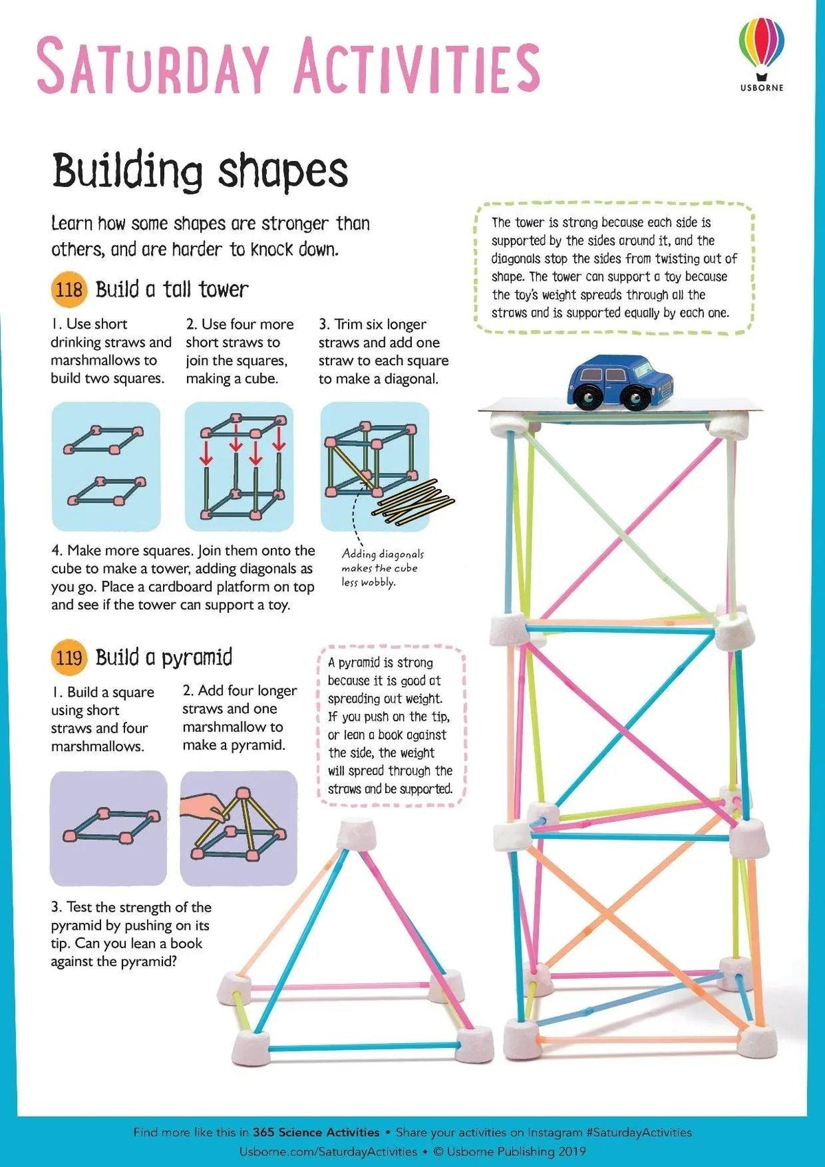 Science Building Activity Usborne 365 Science Activities Book | Pupsik Singapore