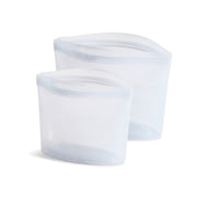 Stasher Reusable Silicone Bowl Bundle (2-Cup & 4-Cup) - Clear